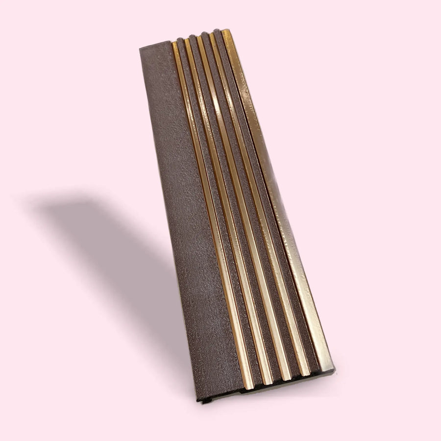 Luxworld PS decorative fluted wall panels in antique brown, ideal for stylish wall cladding and interior design accents.