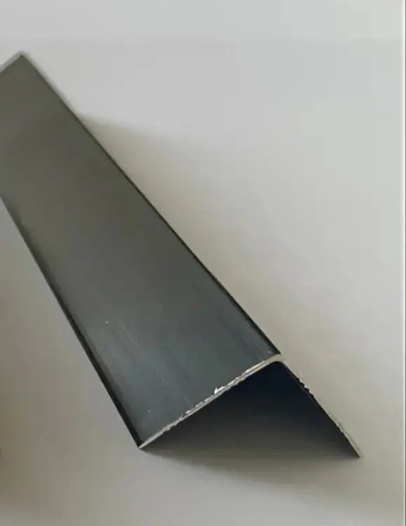 Luxworld black aluminium corner angle and trim for wall cladding, designed for stylish edge finishing and wall protection.