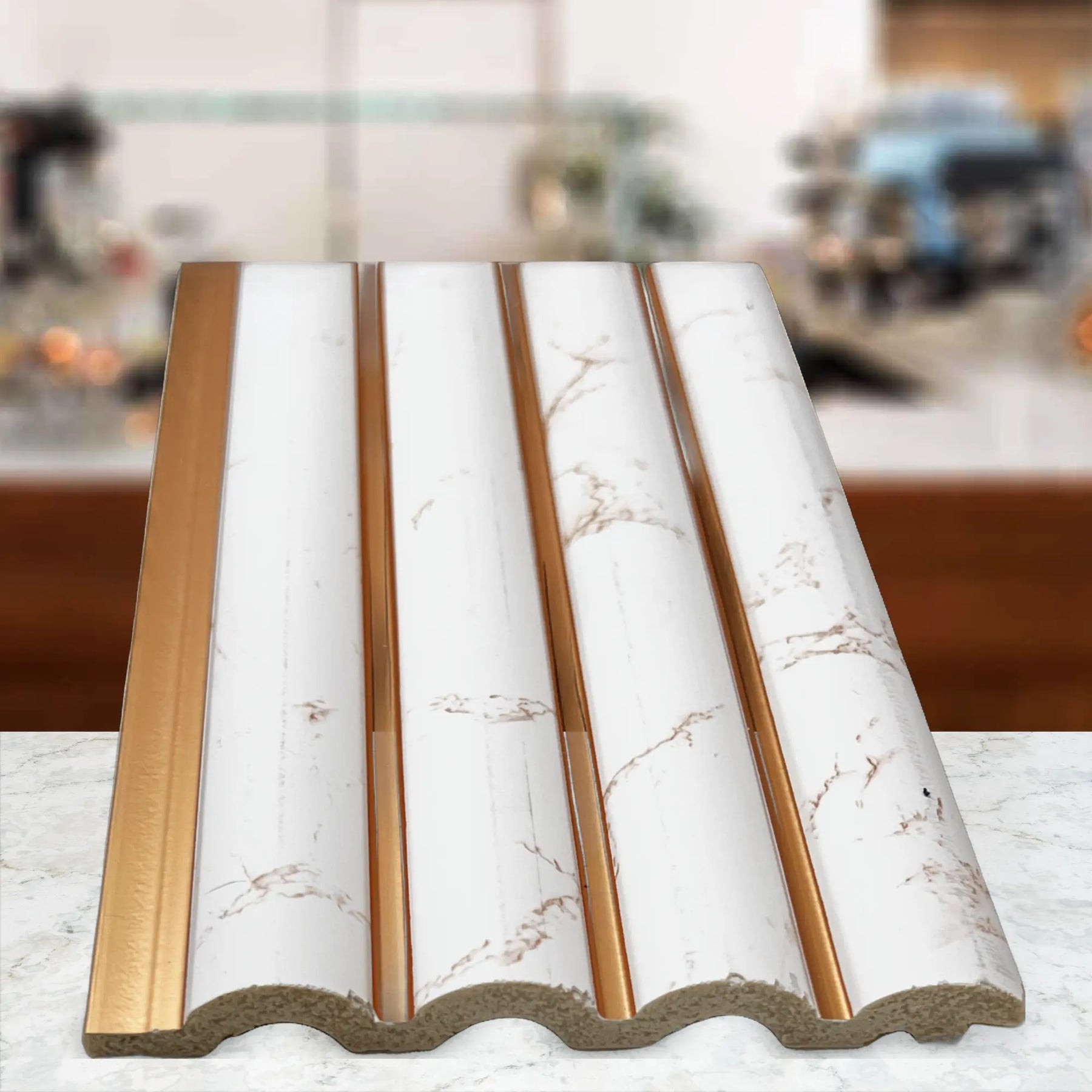Marble Features PS Decorative Wall Panel with Gold Line - BP1012-5 ...