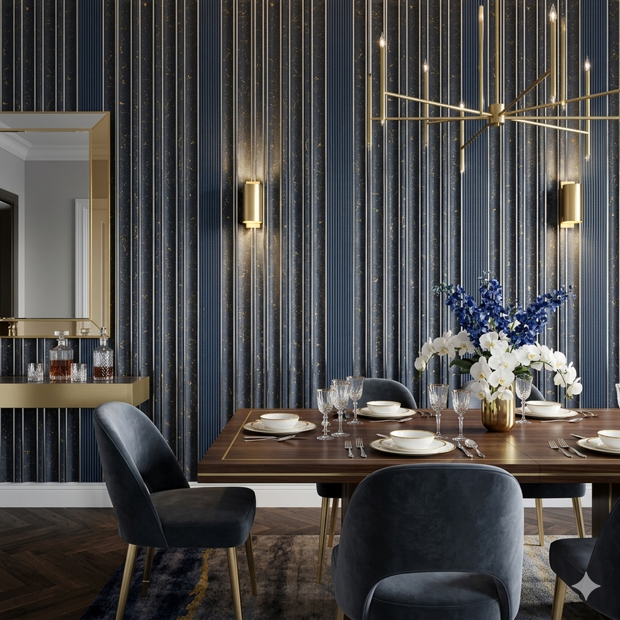 Midnight Bronze PS wall panel by LUXWORLD, decorative wall cladding featuring a sleek bronze finish for modern interior design.