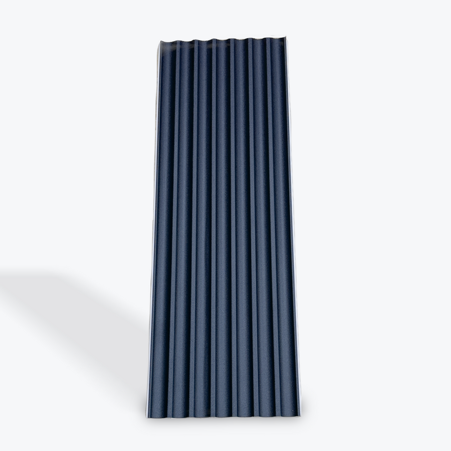 Midnight Charcoal WPC wall cladding panel by LUXWORLD, textured feature wall panel for modern interior or exterior design.
