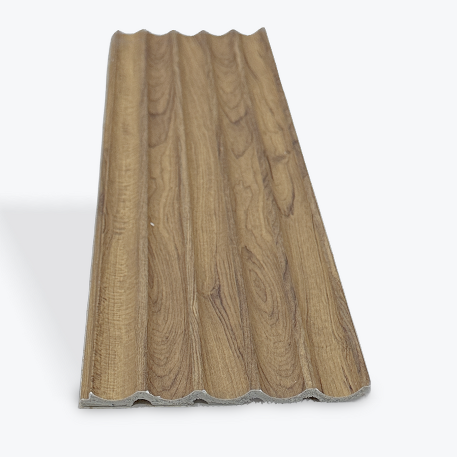 LUXWORLD PS Panel wall cladding in a neutral finish, featuring a textured surface for modern interior wall decoration.