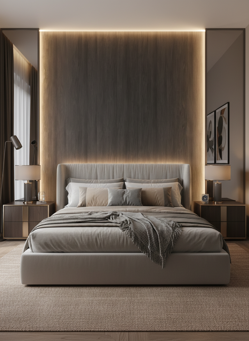 Smoked Oak - WPC Timber Wall Panel 1220mm x 2900mm ( LX-OB004 ) – LUXWORLD