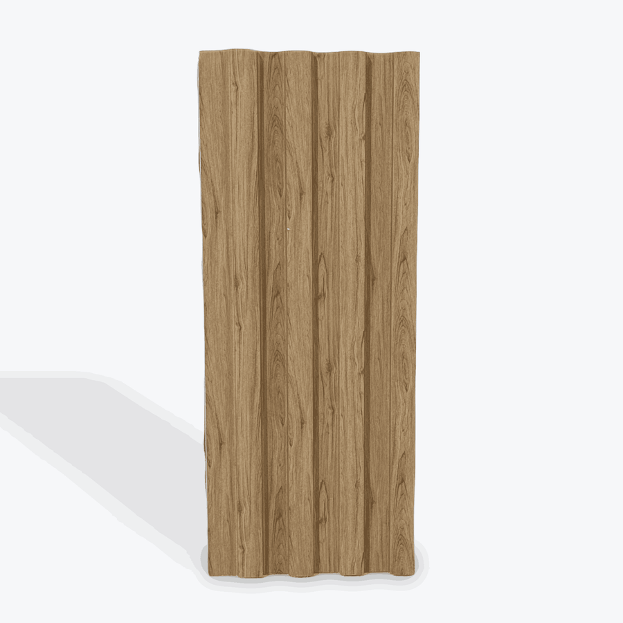 LUXWORLD Tuscan Amber Oak PS wall panel, rustic timber wall cladding with natural wood grain texture for interior decor.