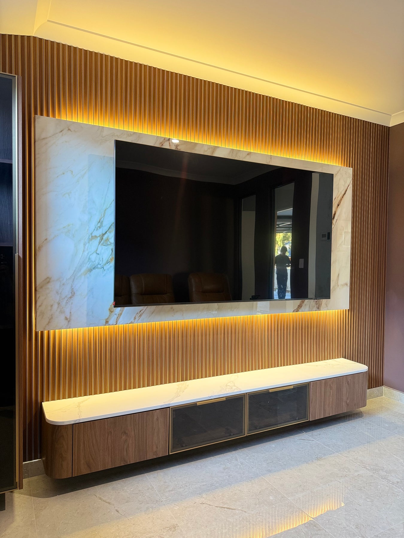 Walnut Luxe PS Wall Panel | Premium Timber Feature Panels Perth- 2007x1 ...