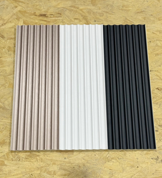White Leather WPC Wall Panel | Elegant Feature Panels Perth – LUXWORLD
