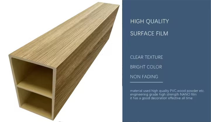 WPC Timber Tube Wall Partition – Midnight Black | Modern Divider Panels ...