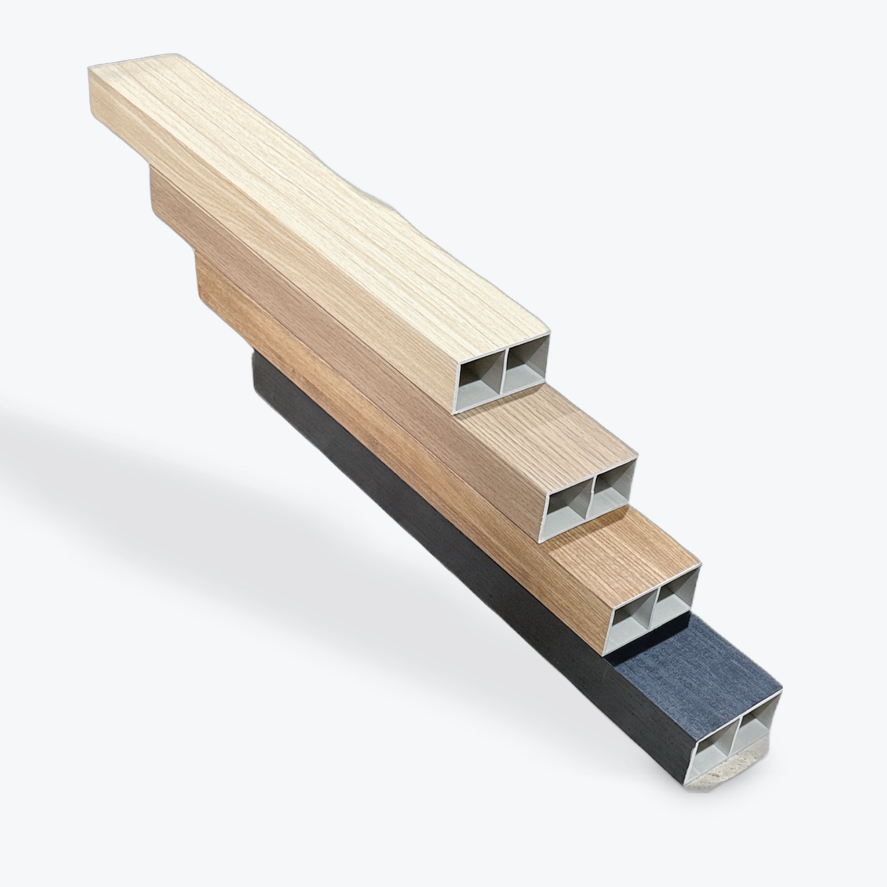 WPC Timber Tube Wall Partition – Teak | Natural Divider Panels Perth ...