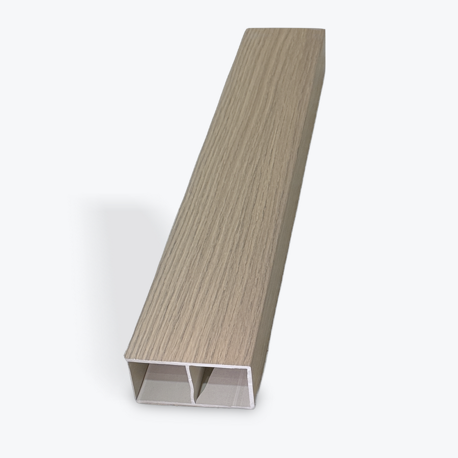 WPC Timber Tube Wall Partition in Walnut by LUXWORLD, modern wall cladding panel for stylish interior division.