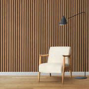 Acoustic Wall Panel (2700mm x 520mm) -  Natural Oak LUXWORLD