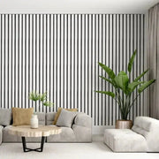 Acoustic Wall Panel (2700mm x 520mm)- white Colour LUXWORLD