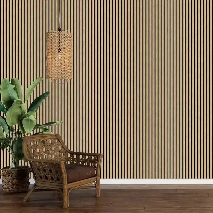 Acoustic Wall Panel (2700mm x 520mm) - Oak - LUXWORLD