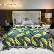 BEDDING COMFORTERS & SETS 4 PIECES 100% POLYESTER ULTRA-SOFT ALL SEASON REVERSIBLE COMFORTER BED SETS - KING & QUEEN SIZE COMFORTER - LUXWORLD