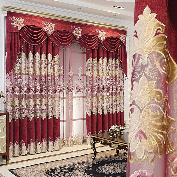 Elevate Your Decor with Our High-End Embroidery Curtains #EC25 - LUXWORLD