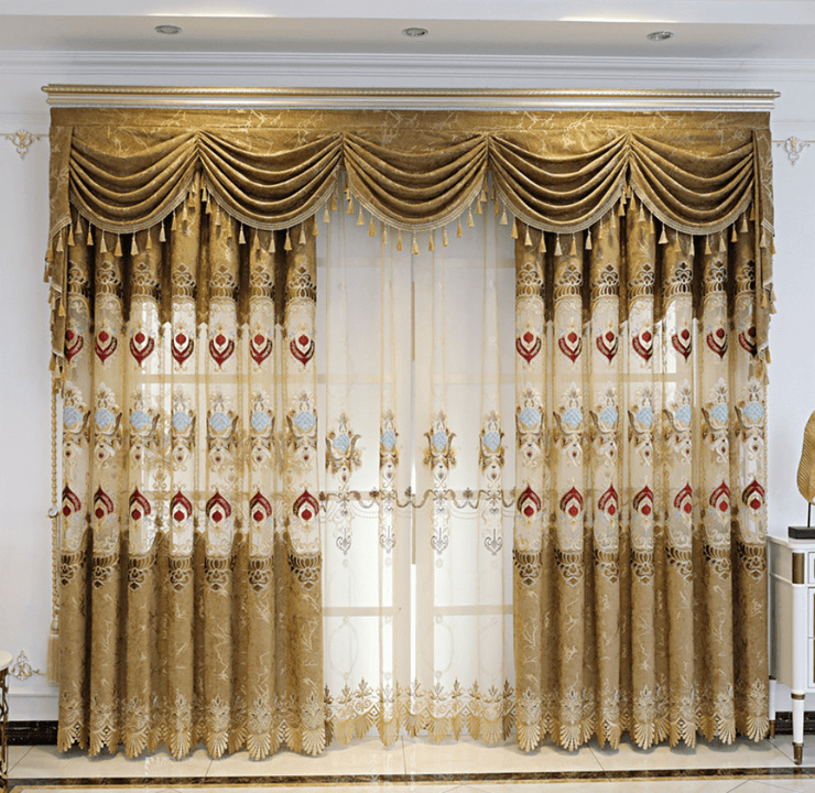 Elevate Your Home Décor with These Versatile Embroidered Curtains for Any Space #EC09 - LUXWORLD