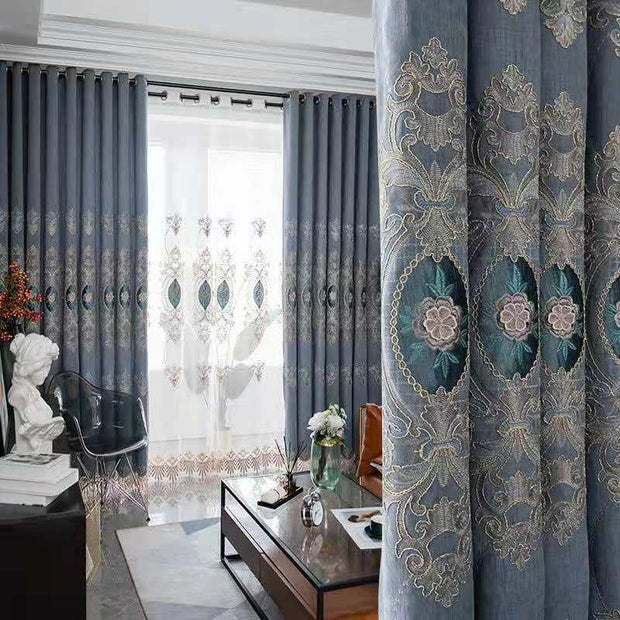 Embroidery Curtains: A Beautiful Addition to Your Living Space #EC22 - LUXWORLD