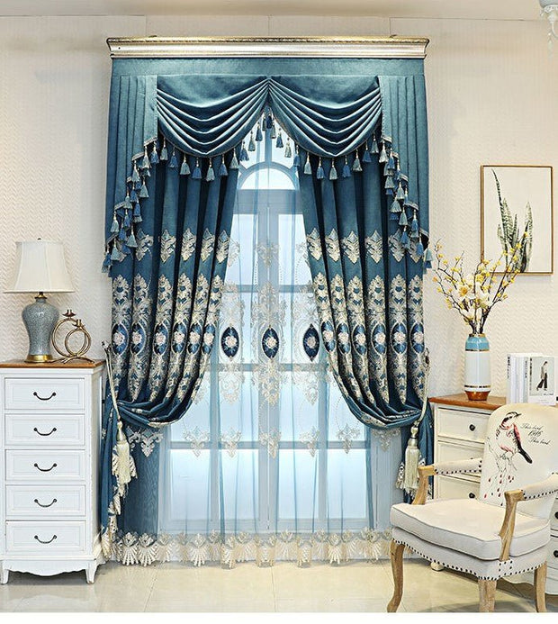 Embroidery Curtains: A Beautiful Addition to Your Living Space #EC22 - LUXWORLD