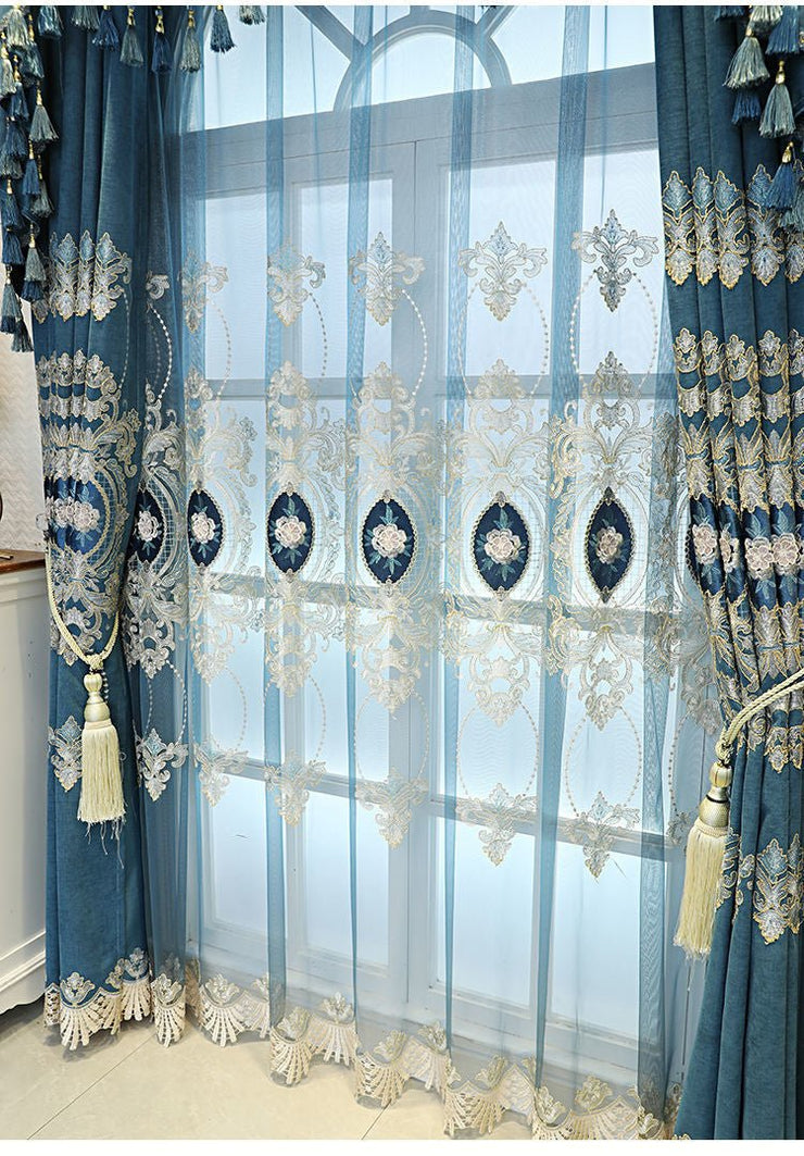 Embroidery Curtains: A Beautiful Addition to Your Living Space #EC22 - LUXWORLD