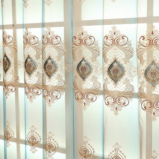 Experience the Height of Elegance with Our Embroidery Curtains EC#17 - LUXWORLD