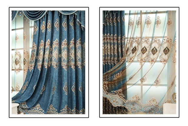 Experience the Height of Elegance with Our Embroidery Curtains EC#17 - LUXWORLD