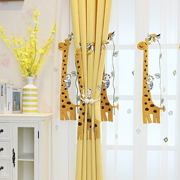 Kids Bedroom Giraffe Curtain KC# 1 - LUXWORLD