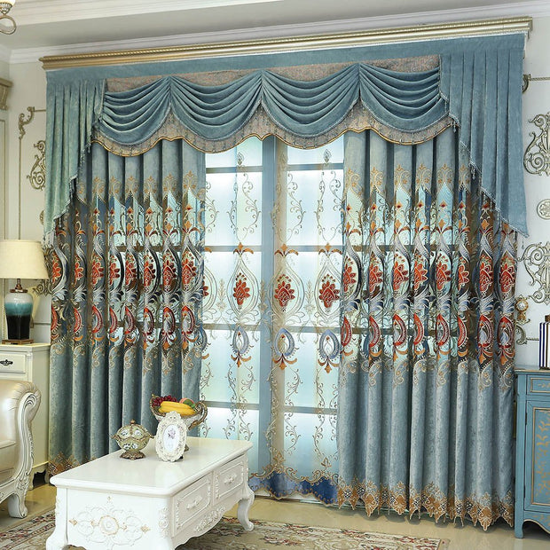 Luxurious Texture and Elegant Designs on Embroidery Curtains #EC18 - LUXWORLD