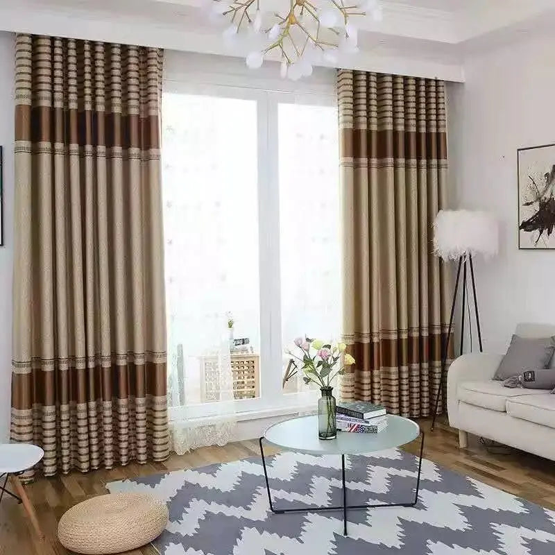 European luxury high-end jacquard curtains by THE-LUXWORLD, blockout design, 1000mm wide by 2300mm tall, elegant window treatment