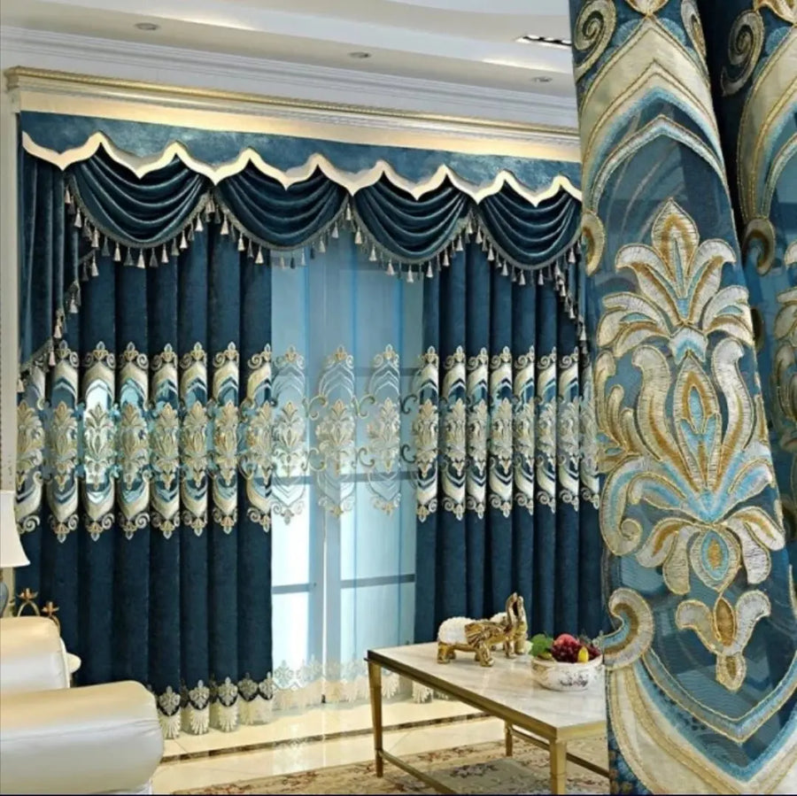 Elegant embroidery curtains from THE-LUXWORLD, showcasing intricate designs that add sophistication to home decor.