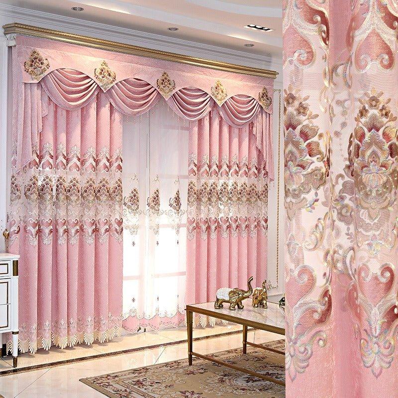 Elegant embroidery curtains from THE-LUXWORLD, featuring intricate patterns that enhance the beauty of your living space.